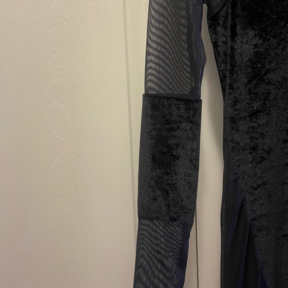 Velvet Mesh JumpSuit- Black- Women’s Small - Picture 5 of 11